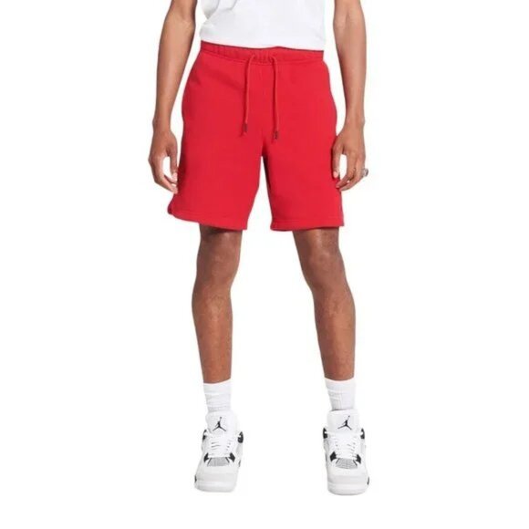Jordan Jumpman Sweatshorts Mens Sizes S L XL Red Athletic Fleece Shorts Nike Air - Picture 1 of 13